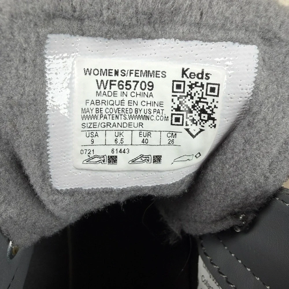 Keds Scout Boot II Womens 9 Gray Orange Plaid Water Resistant Ankle Boot WF65709